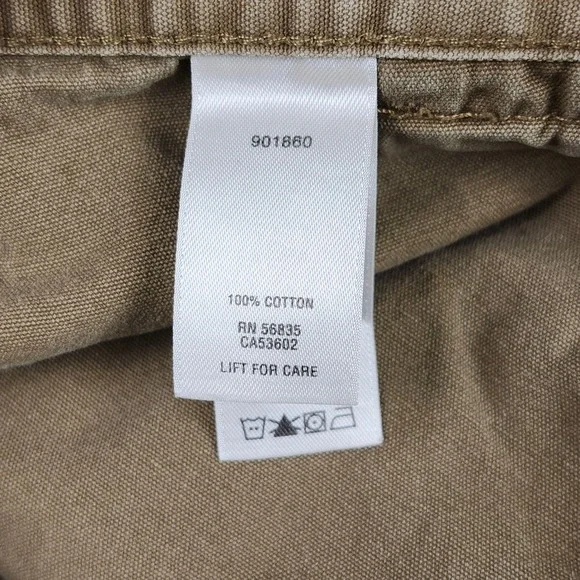 Cabelas 7-Pocket Hiker Shorts Mens 46 Brown Cotton Canvas Cargo Outdoor Utility - Picture 9 of 13